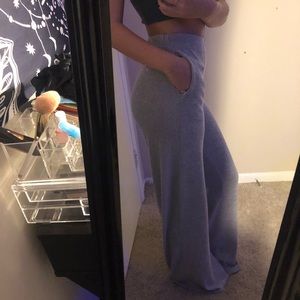 Fashion Nova Gray Flowy Pants